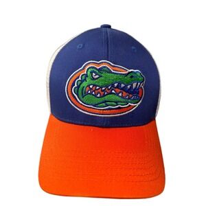 Captivating Headwear Florida Gators Trucker Hat Snapback Blue Orange NEW